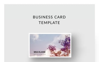 Purple Tree Business Card - Corporate Identity Template