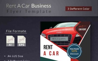 Rent a Car Flyer - Corporate Identity Template