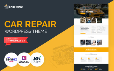 Fair Wind - Car Repair Modern WordPress Elementor Theme