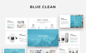 BlueClean - Creative PowerPoint template