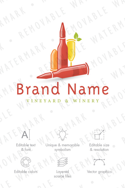 Template #76106 Wine Ammo Webdesign Template - Logo template Preview