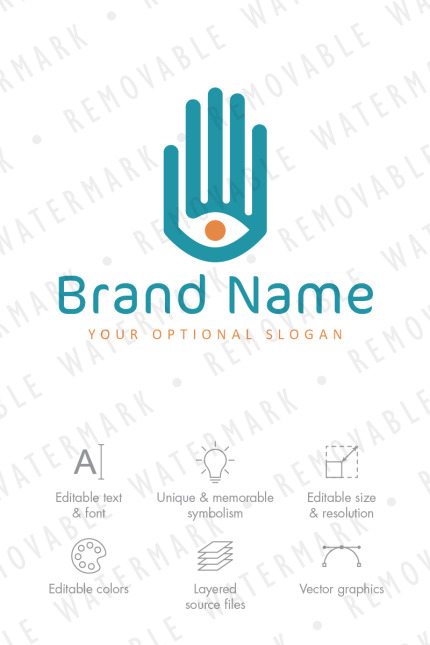 Template #76161 Hand Eye Webdesign Template - Logo template Preview