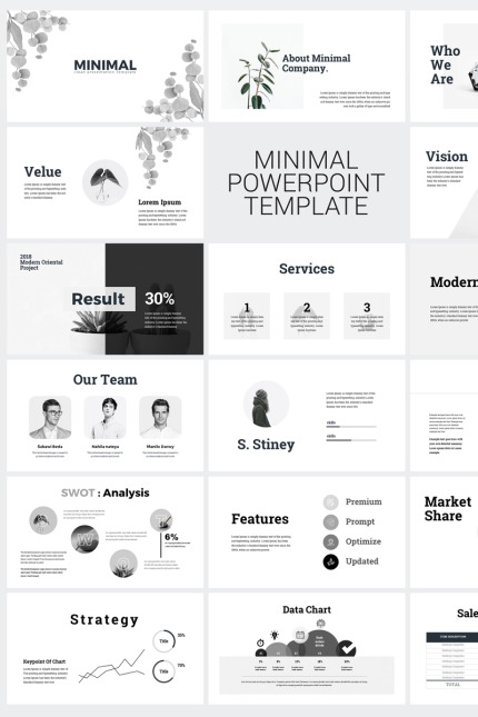 Template #76184 Powerpoint Business Webdesign Template - Logo template Preview