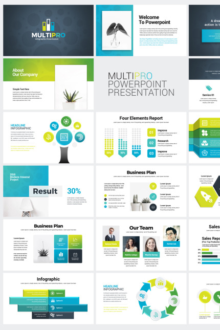 Template #76185 Powerpoint Business Webdesign Template - Logo template Preview