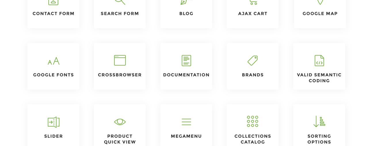 питание отзывчивая простая тема shopify