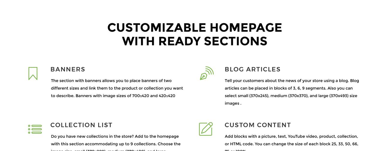 питание отзывчивая простая тема shopify