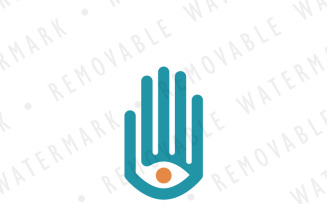 Eye in Hand Logo Template