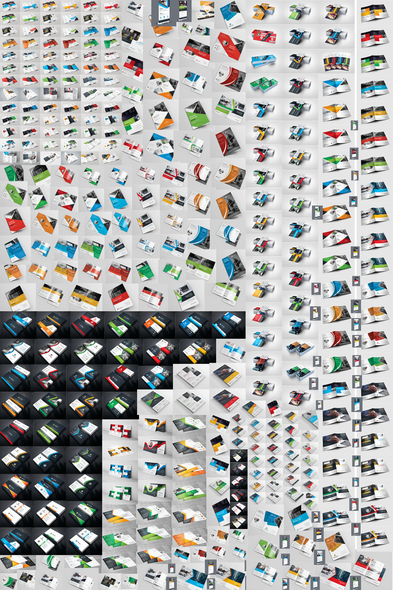 Plantilla De Identidad Corporativa "All in One Print Ready Printing - 320+ Items" #76136