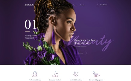 Relish Ruelle - Beauty Multipage Clean HTML Website Template