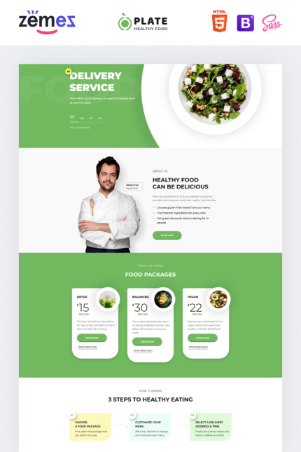 Template #76237 Reservation Recipe Webdesign Template - Logo template Preview
