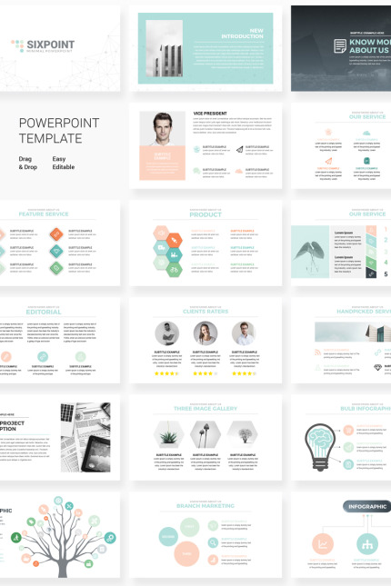 Template #76239 Powerpoint Business Webdesign Template - Logo template Preview