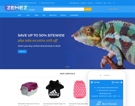 Best Friends - Animal Responsive Practical OpenCart Template
