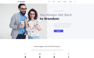 Brandom - Advertising Agency Multipurpose Minimal WordPress Elementor Theme