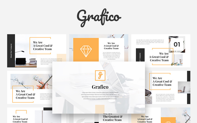 Grafico - Creative PowerPoint template PowerPoint Template