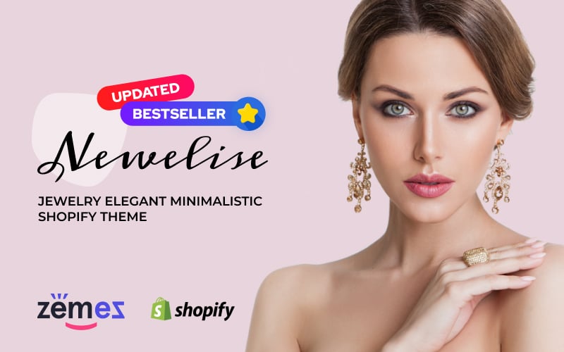 Newelise - Jewelry Elegant Minimalistic Shopify Theme
