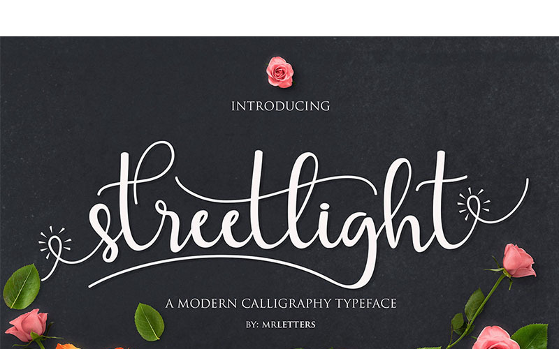 Streetlight Cursive Font