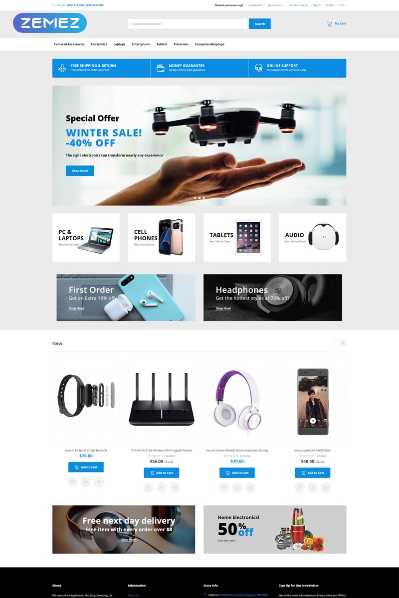BestEl - Electronics Store Ready-To-Use Minimalistic №76378 - скриншот