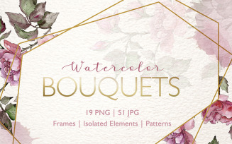 Bouquets Watercolor Png - Illustration