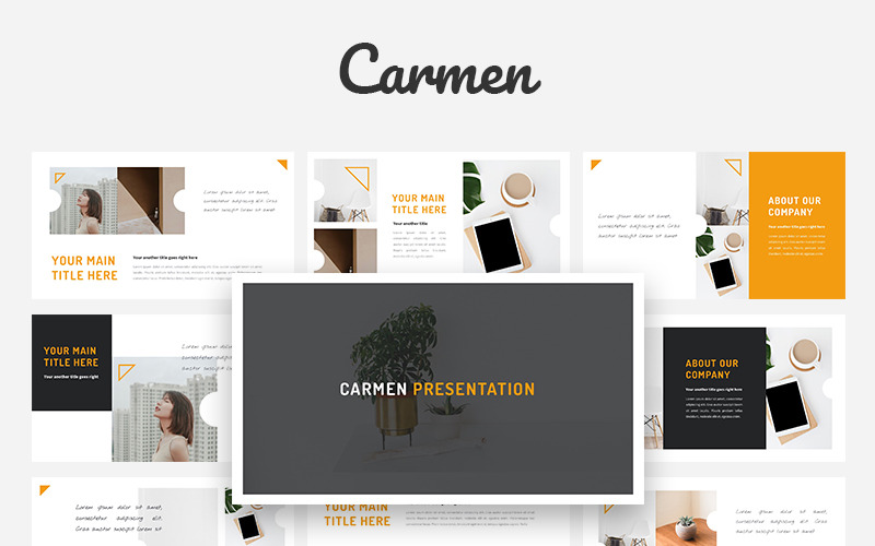 Carmen - Creative PowerPoint template PowerPoint Template