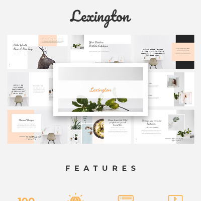 Template PowerPoint #76318 "Lexington Lookbook" #76318