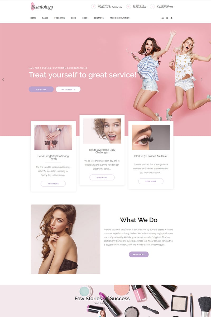WordPress Theme namens "Beautolog - Health Care, Nutrition and Beauty" #76398