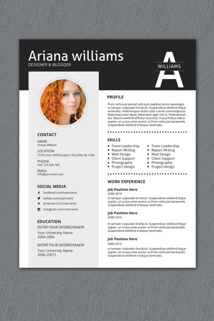 Template #76402 Designer Cv Webdesign Template - Logo template Preview