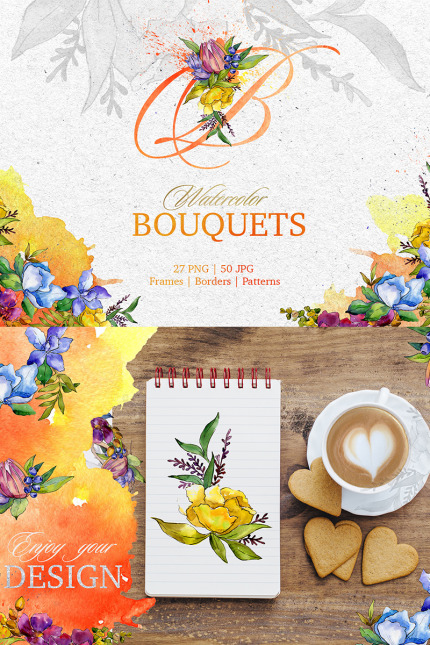 Template #76429 Bouquet Watercolor Webdesign Template - Logo template Preview