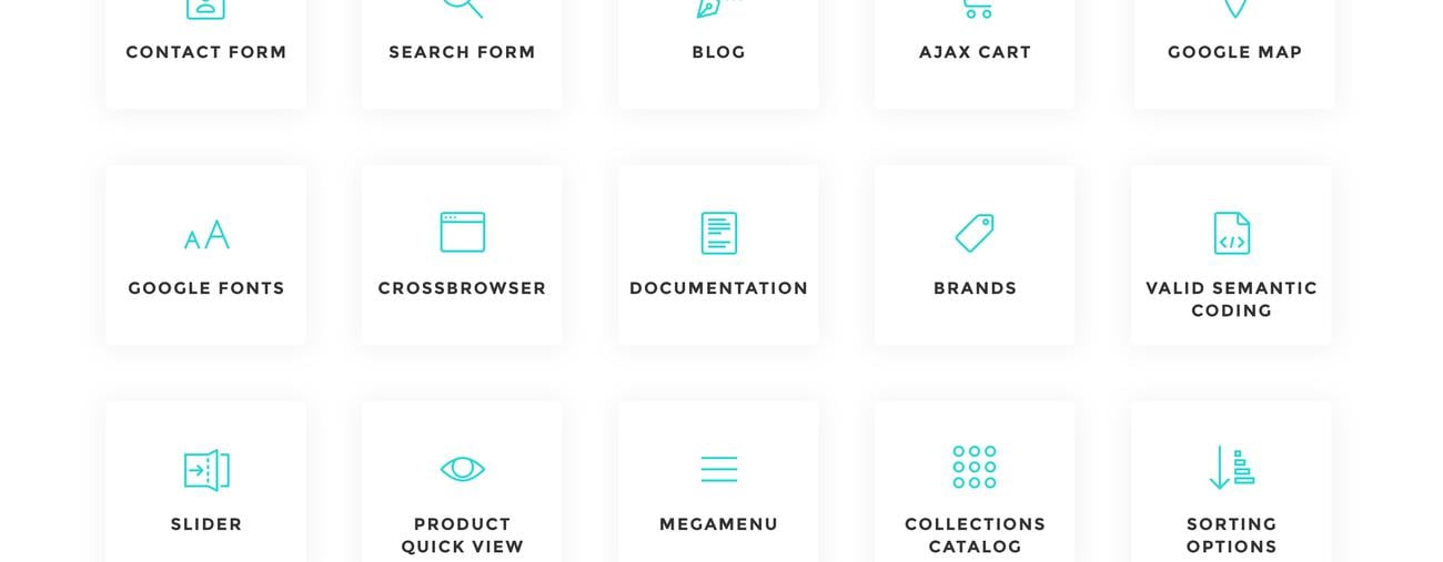 отзывчивая чистая тема bootstrap shopify