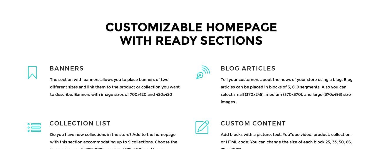 отзывчивая чистая тема bootstrap shopify