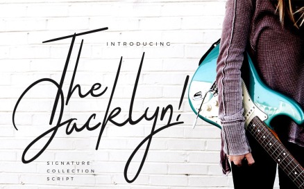 The Jacklyn Signature Font