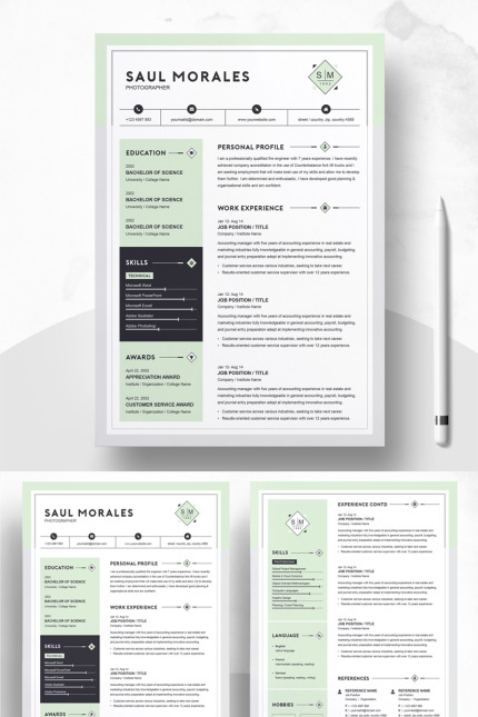 Template #76460 Template Cv Webdesign Template - Logo template Preview