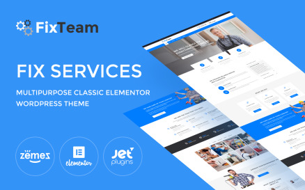 FixTeam - Fix Services Multipurpose Classic Elementor WordPress Theme