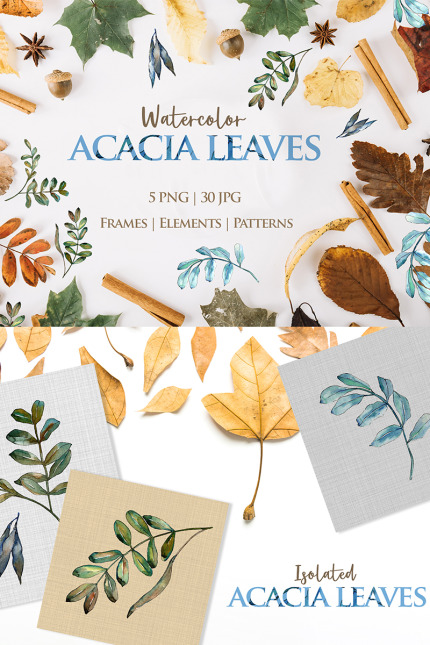 Template #76480 Leaves Watercolor Webdesign Template - Logo template Preview