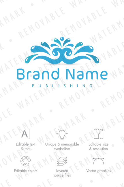 Template #76496 Water Spa Webdesign Template - Logo template Preview