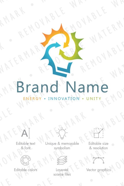 Template #76514 Connection Cooperation Webdesign Template - Logo template Preview