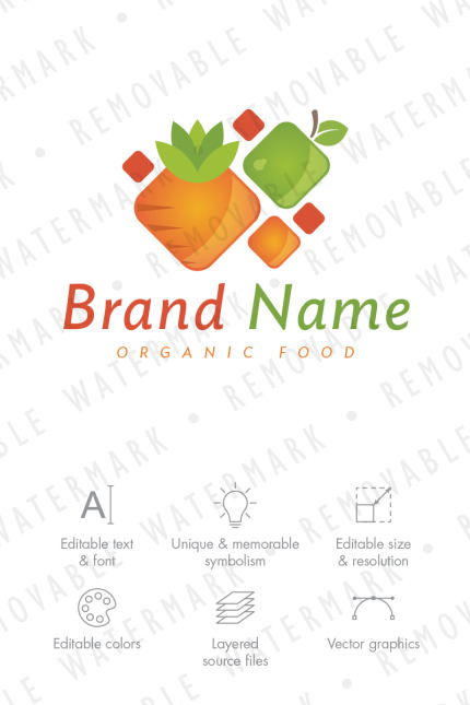 Template #76522 Drink Fruit Webdesign Template - Logo template Preview