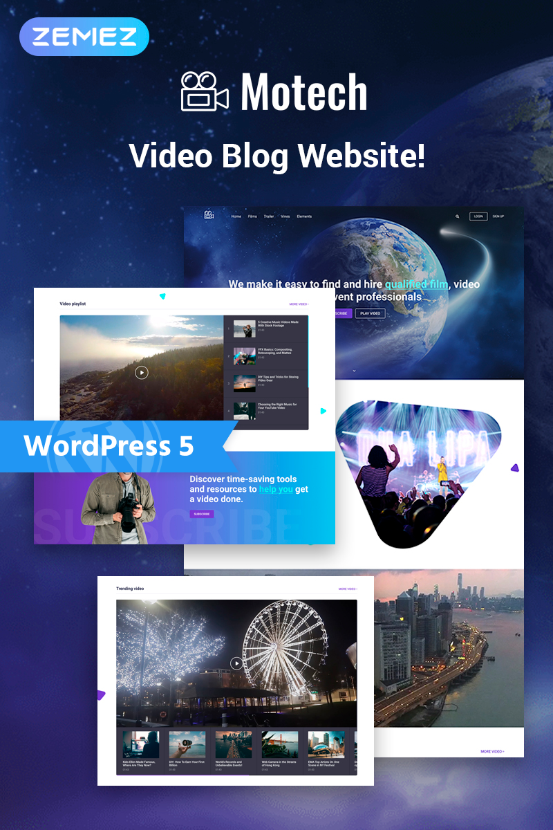 Motech - Video Agency Multipurpose Creative WordPress Elementor Theme