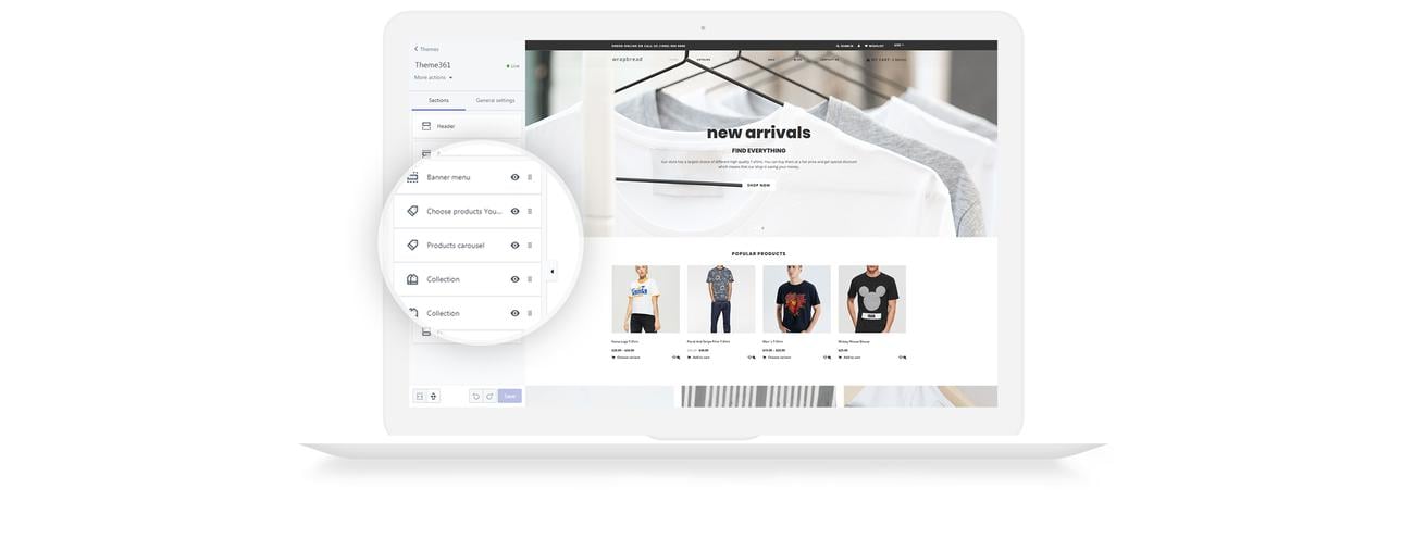 мода многостраничная чистая тема shopify