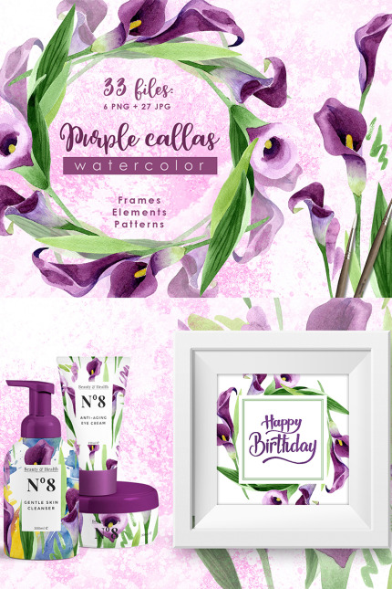 Template #76562 Callas Watercolor Webdesign Template - Logo template Preview