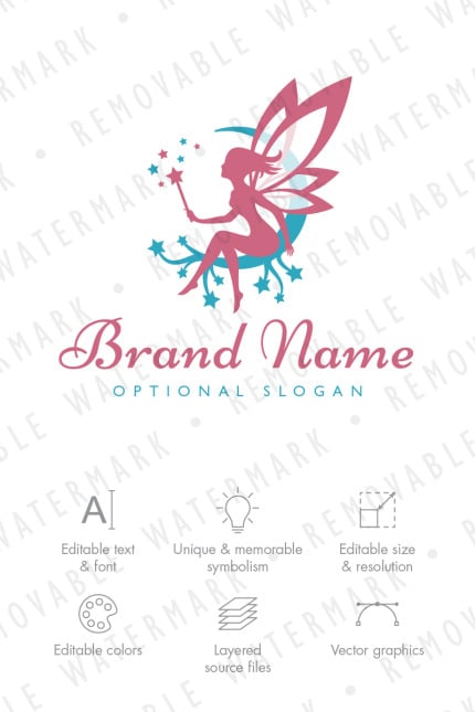 Template #76581 Pixie Magical Webdesign Template - Logo template Preview