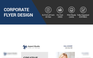 Elegant Development Flyer Design - Corporate Identity Template
