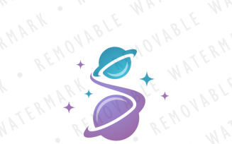 S Interstellar Travel Logo Template