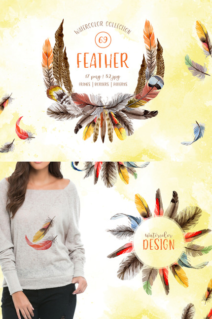 Template #76611 Watercolor Png Webdesign Template - Logo template Preview