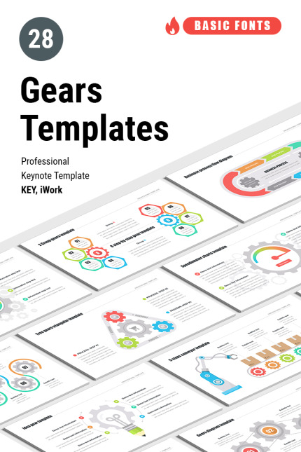 Template #76636 Gears Process Webdesign Template - Logo template Preview