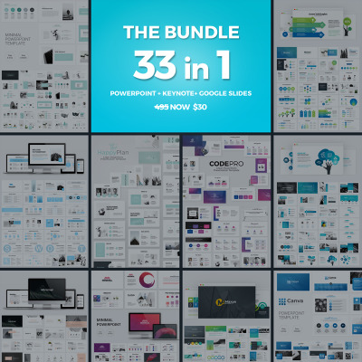33 Presentation - Powerpoint Keynote Google Slides PowerPoint Template