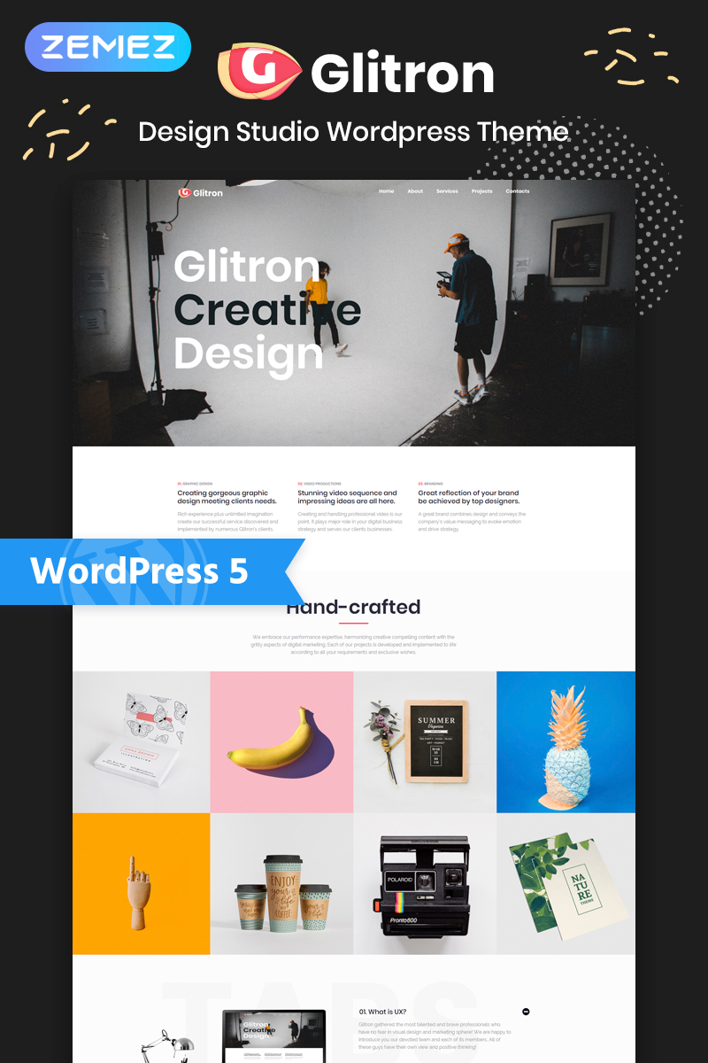 Giltron - Design Studio Elementor WordPress Theme - screenshot