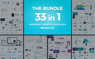 33 Presentation - Powerpoint Keynote Google Slides PowerPoint template