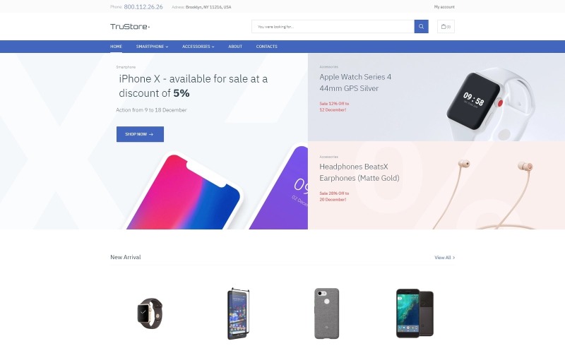 TruStore - Gadgets Store ECommerce Minimal Elementor WooCommerce Theme