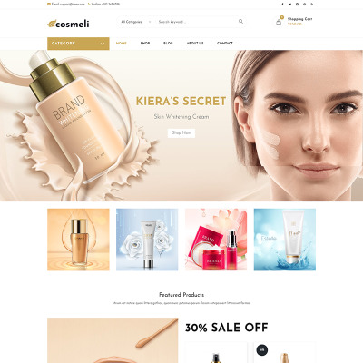 Cosmeli -  Cosmetics & Beauty WooCommerce Theme