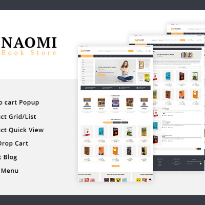 Naomi - Book Store PrestaShop Theme